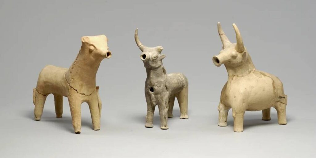 Three Terracotta Bulls