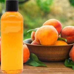 Peach oil, also called peach kernel oil, is natural carrier oil extracted from the kernels (seeds) of peaches. Rich in vitamins A and E and essential fatty acids, it helps nourish, soften, and soothe the skin without leaving a greasy feel.