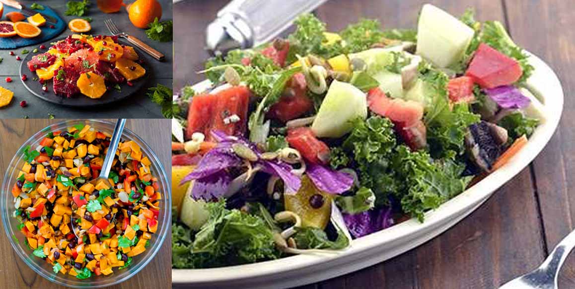 Three Delicious Salads with Low Calories