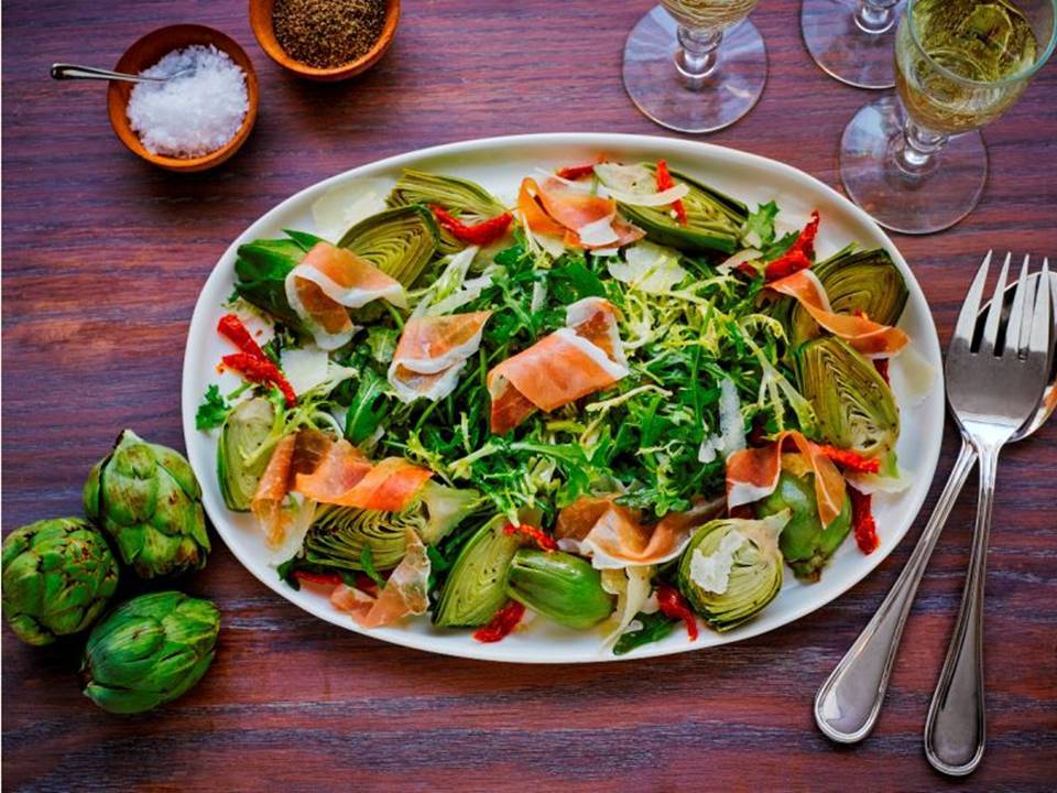 Artichoke Salad with Prosciutto