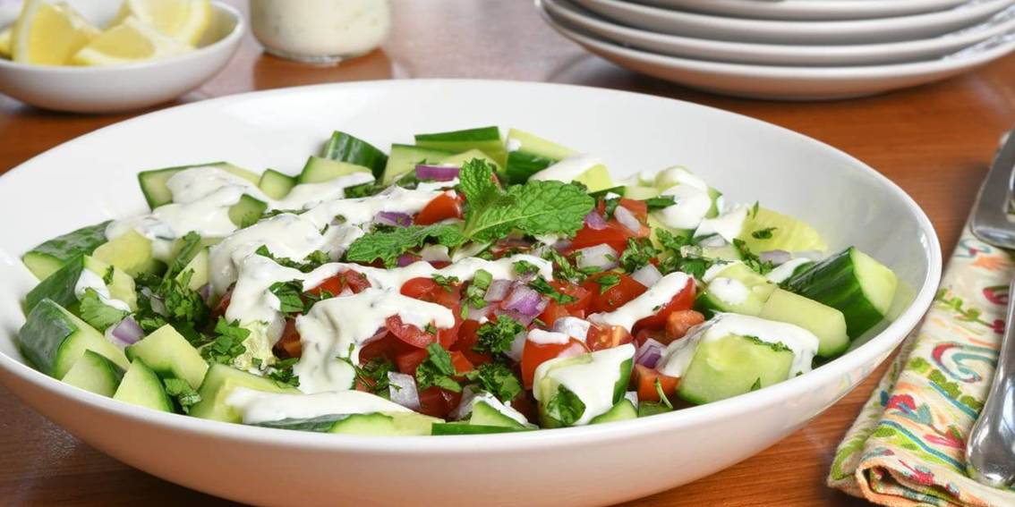 Cucumber Yogurt Raita Salad