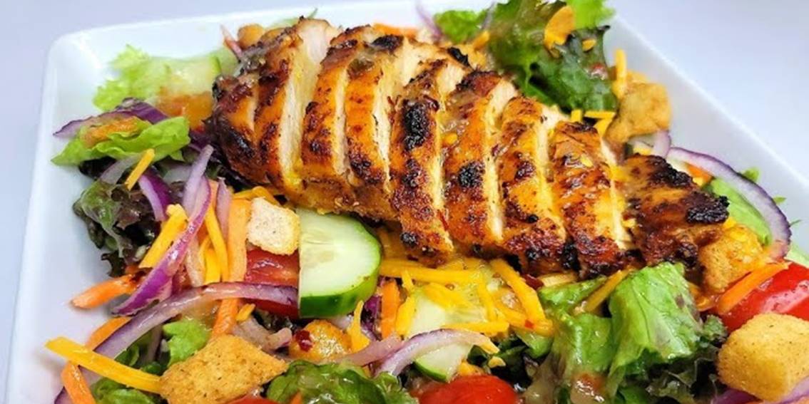 Grilled Chicken with Salad