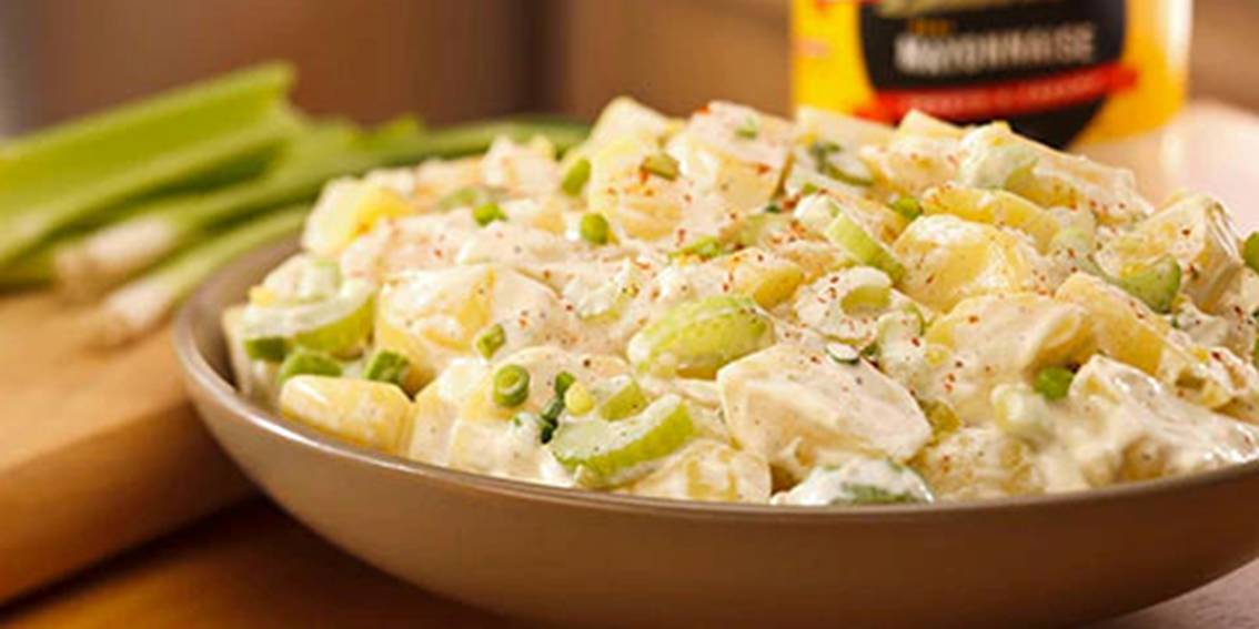 Light Potato Salad with less than 400kcal