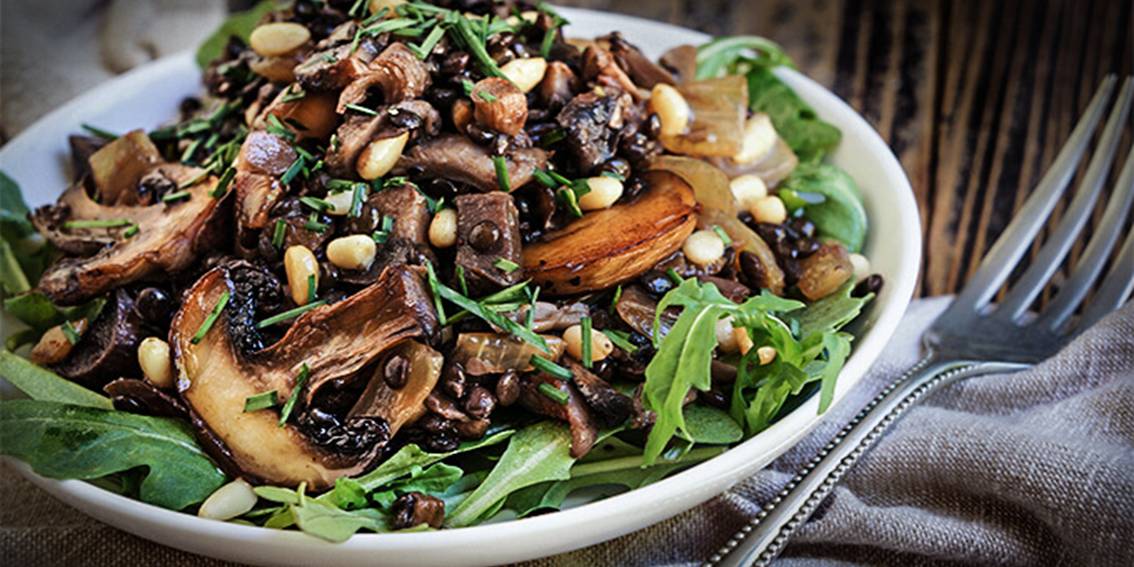Wild Mushrooms Salad with Less Than 250kcal