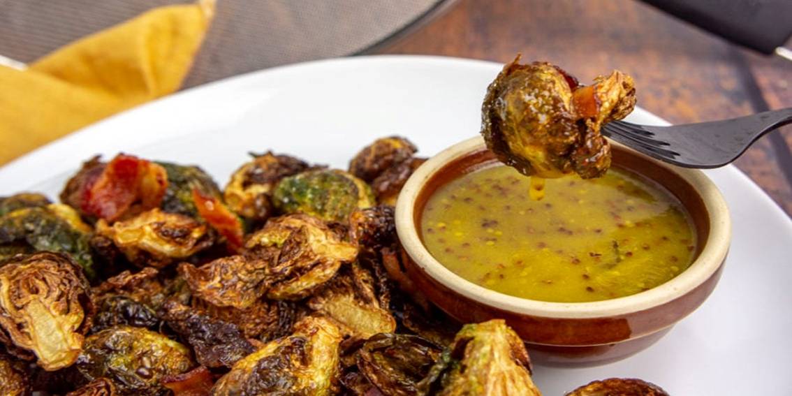 ”Fried” Brussels sprouts with less than 400 kcal