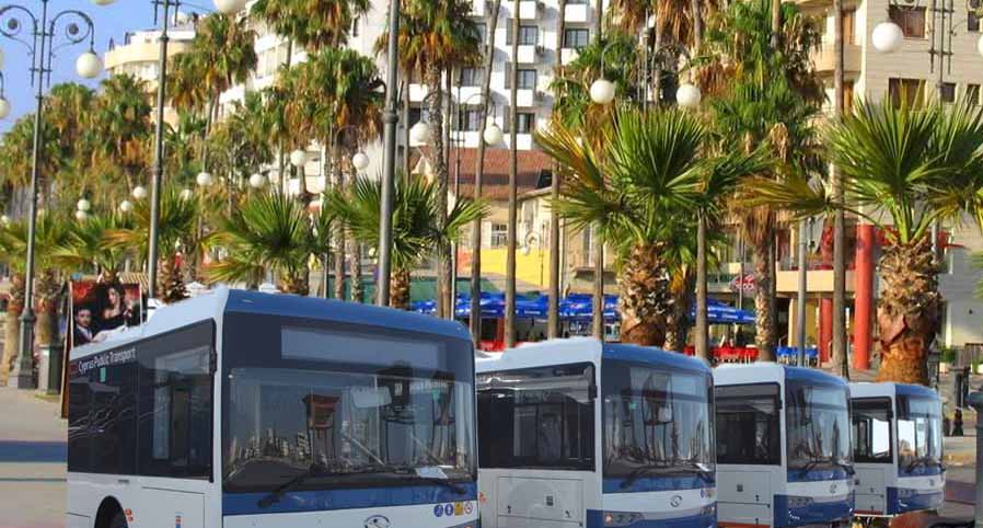 A Feet of Larnaca Buses