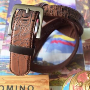 Colombia is known for its high quality Leather produce. This is a handmade leather belt made in Colombia with the best leather produced in Colombia.