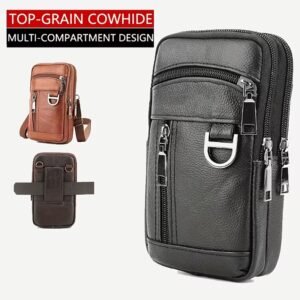 Top-Grain Cowhide Phone Bag