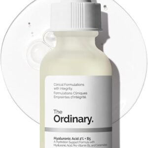 The Ordinary Hyaluronic Acid 2% + B5 (with Ceramides), Multi-Depth Hydration Serum for Plumper, Smoother Skin, 30ml