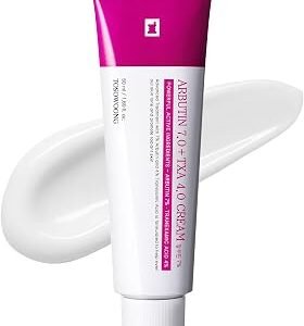TOSOWOONG Arbutin 7% + Tranexamic Acid 4% Cream for Dark Spots, Brightening