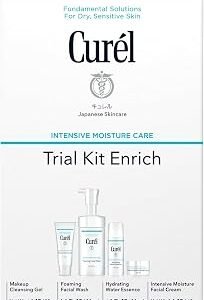 Cur?l Enrich Trial & Travel Kit, 2 Week Skincare Routine for Dry, Sensitive Skin