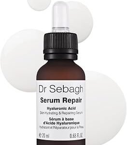 Dr Sebagh Serum Repair 20ml | Hyaluronic Acid & Peptide Face Serum | Deep Hydration, Anti-Ageing & Skin Plumping | For Fine Lines & Skin Firmness | Lightweight Serum For All Skin Types