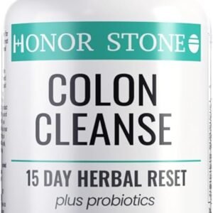 Colon Cleanse 15 Day Detox Herbal Reset with Probiotics | Vegan | Supports Weight Loss, Digestive Gut Health & Regularity | Relieves Constipation & Bloating | Psyllium Husk, Flaxseed, Aloe Vera, MCT