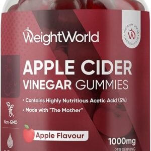Apple Cider Vinegar Gummies 1000mg - 90 Gummies - Natural Apple Flavour