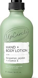 UPCIRCLE Hand + Body Lotion with Bergamot Water 250ml - For Nourishing + Repairing - Glycerin + Jojoba - Natural, Vegan + Cruelty Free
