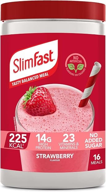 SlimFast ? Meal Replacement Powder ? Strawberry Flavour ? 584g 16 servings