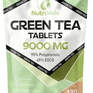 Green Tea Tablets Pure Vegan Weight Loss Pills 9000mg Keto Diet Slimming Supplements for Men and Women Gluten-Free & Metabolism Booster ? Pack of 120